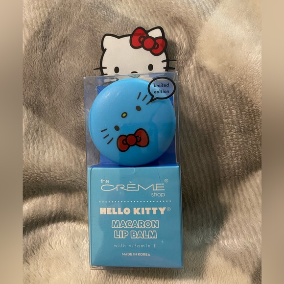 The Crème Shop x Sanrio Hello Kitty Macaron Lip Balm (Cool As Mint) 🆕 - Picture 3 of 5